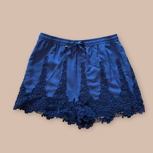 Dark Blue Shorts with Detail
